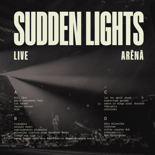 LIMITED EDITION Vinyl "Sudden Lights arēnā" LIVE