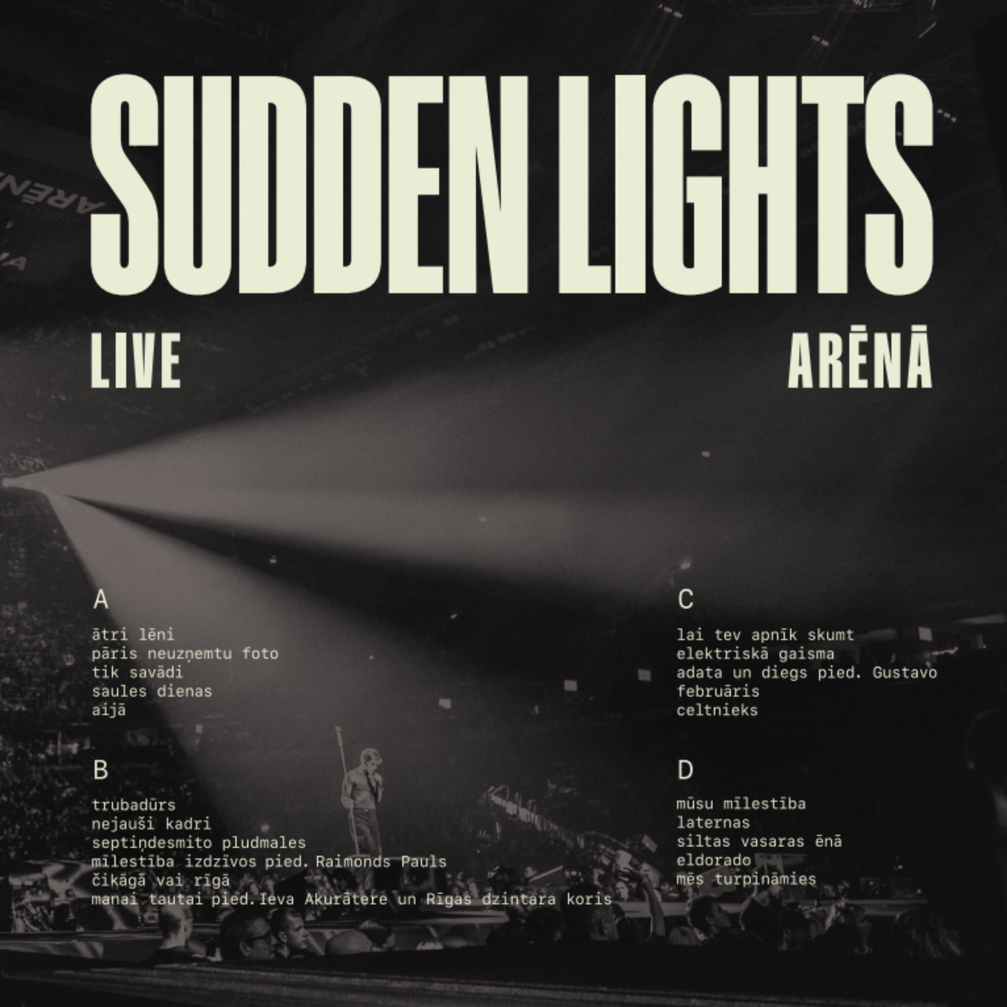 LIMITED EDITION Vinyl "Sudden Lights arēnā" LIVE